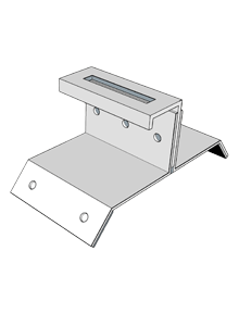 KD Solar 78mm Landscape mounting bracket for corrugated roof
