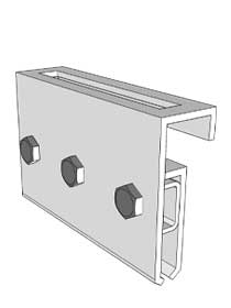 KD Solar 120mm Diamond Deck roof bracket for landscape mounting
